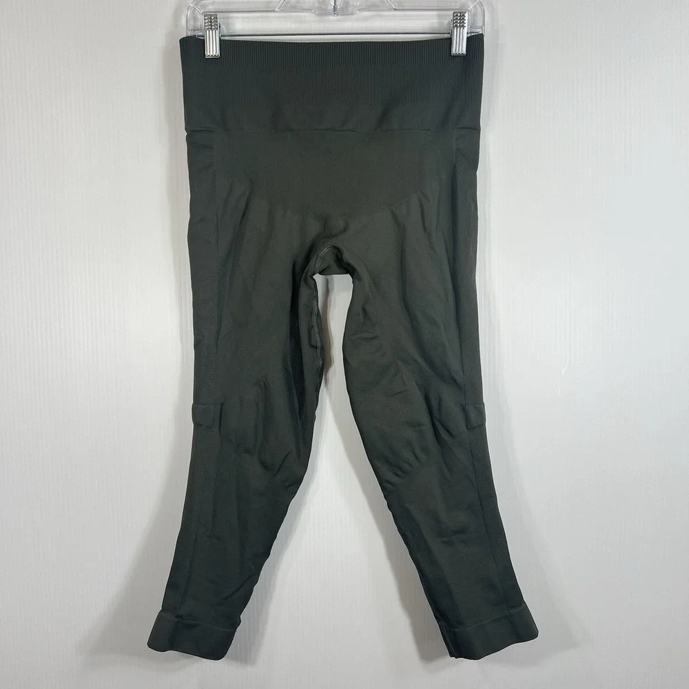 Lululemon Flow‎ & Go Crop Leggings *EST Size 12 Military Green Cropped *READ*